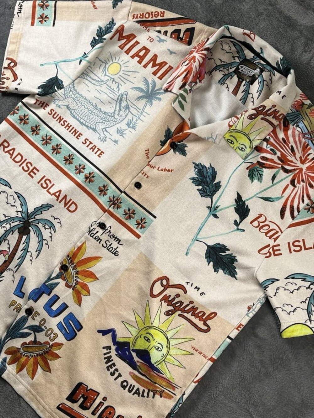 Drill Clothing Co. Fresh Prints Of Bel Air Hawaiian Style Shirt Men's 3XL